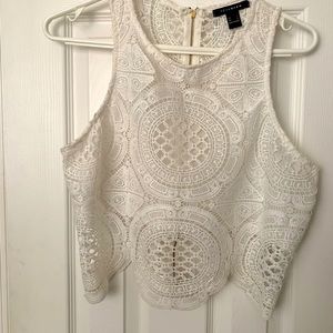 White lace top